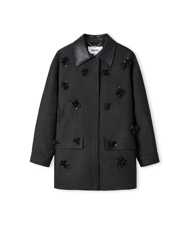 Ipekyol  Floral Embellished Coat for Women | Best Price UAE